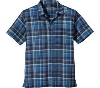 Mens Patagonia Short Sleeved A/C Shirt   Oakum/Bandana Blue Cotton Shirts