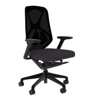 Compel Office Furniture Suit Mesh Task Chair with Arms CTM5100BSSBKBK chalk S