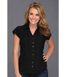 Scully Cantina Celia Cap Sleeve Top Womens Blouse (Black)