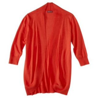 Merona Womens Ultrasoft Cocoon Cardigan   Hot Orange XL