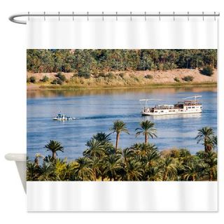  Boat on Nile River Shower Curtain  Use code FREECART at Checkout