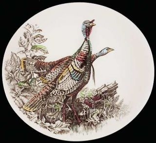 Johnson Brothers Game Birds Cream/Oval Dinner Plate, Fine China Dinnerware   Cre