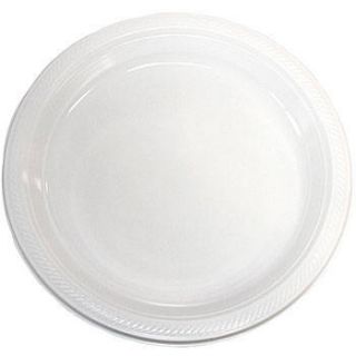 White Plastic Dinner Plates Big Value Packs