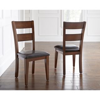 Denver Dining Chair (set Of 2) (Dark brownIncludes Two (2) chairsSeat height 18 inchesSeat dimension 19 inches wide x 17.50 inches deepChair dimension 40 inches high x 19 inches wide x 22 inches deepAssembly required. This product ships in one (1) box