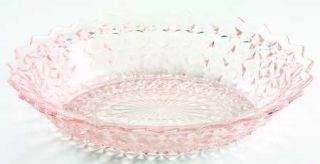Jeannette Holiday Pink Oval Vegetable Bowl   Pink, Buttons & Bows Glassware 40S