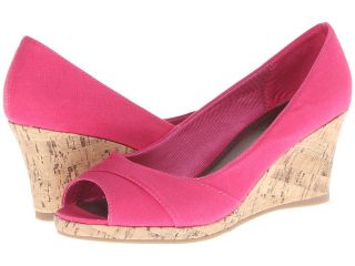 LifeStride Radius Womens Wedge Shoes (Pink)