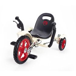 Mobo Tot Toddlers White/ Red Ergonomic 3 wheeled Cruiser