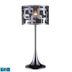 Dimond Lighting DMD D1463 LED Blawnox Table Lamp with Steel Shade & Black Organz