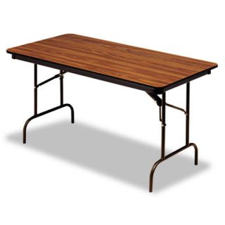 Iceberg Enterprises Premium Wood Laminate Folding Table, Rectangular, 72W X 3