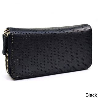 Isabelle Checkered Cut out Wallet