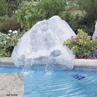 Interfab 420022 500 GPH Keystone Pool Side Waterfall, 45 x 38 x 21 Light Granite
