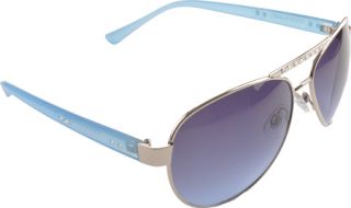 Womens Steve Madden S5271   Silver/Turquoise Sunglasses