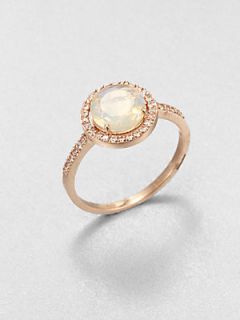 KALAN by Suzanne Kalan Semi Precious Multi Stone & 14K Rose Gold Ring   Opal