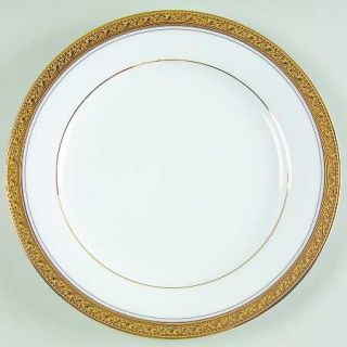Noritake Crestwood Gold Salad Plate, Fine China Dinnerware   Gold Band, Inner Ri