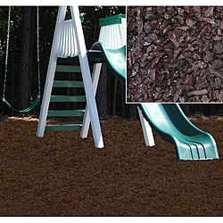 Kidwise Brown Rubber Playground Mulch (BrownRubber Playground Mulch A safe way to protect your children at play around potential fall areasLoose fill rubber surfacing is rated for almost twice the fall height compared to other loose fill materialsRubber m