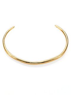 Alexis Bittar Slender Collar Necklace   Gold