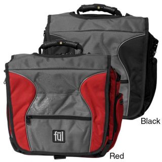Ful Gear Parkway Laptop Messenger Bag (Nylon, polyesterLining Fully lined in polyesterColor options BlackDimensions 14.5 inches high x 13.5 inches wide x 6 inches deepWeight 3.8 poundsExterior pockets One rear zippered pocket, one small front zippere