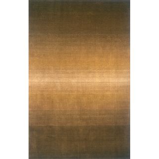 Hand tufted Manhattan Ombre Olive Wool Rug (23 X 39)