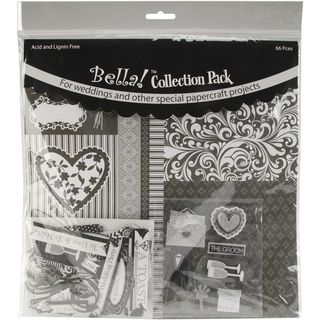 Bella Wedding Collection Pack 12x12 black (Black. Acid and lignin free. Imported. )