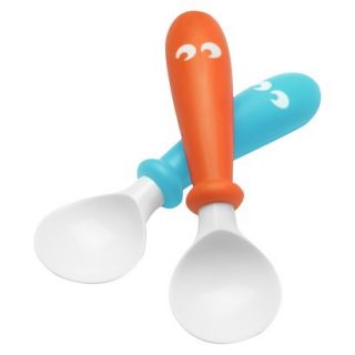 BABYBJ�RN 2pk Spoon Set   Orange/Turquoise