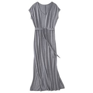 Merona Petites Short Sleeve V Neck Maxi Dress   Gray XLP