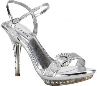 Womens Pleaser Monet 09   Silver Glitter High Heels