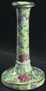 James Kent (England) Hydrangea (New,Granville,Cream Backgrd) 8 Tall Candlestick