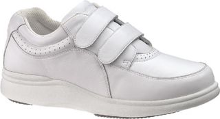 Womens Hush Puppies Power Walker II   White Leather Diabetic Shoes