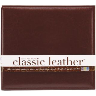 We R Classic 12x12 Cinnamon Leather Postbound Album