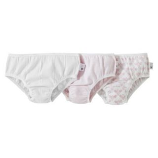 Burts Bees Baby Toddler Girls 3  pack Panty   Blossom 3T