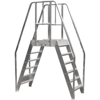 Bustin 48 In. Spacesaver Crossover Ladder   6 Steps, 500 Lb. Capacity, Model#