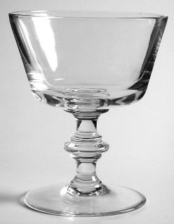Unknown Crystal Lisa Champagne/Tall Sherbet   Clear,Plain Bowl,No Trim