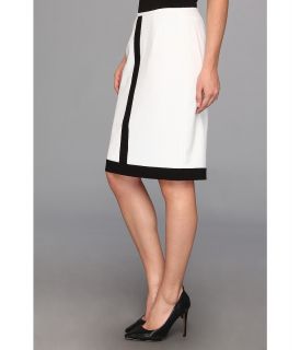 Calvin Klein Color Block Skirt Womens Skirt (White)