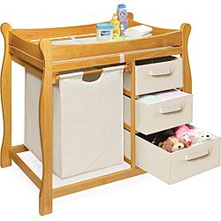 Honey Changing Table With Hamper And Three Baskets