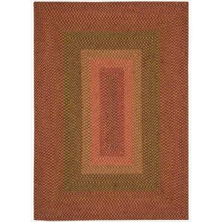 Nourison Hand woven Craftworks Braided Sunset Multi Rug (5 X 7)