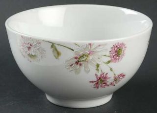 Mikasa Silk Floral Pink Soup/Cereal Bowl, Fine China Dinnerware   Pink & Green F