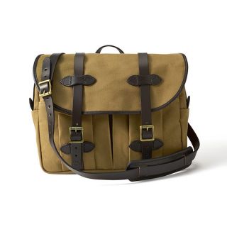 Filson Small Tan Flapover Messenger Bag (Tan Dimensions 11 1/2 inches high x 15 inches wide x 5 inches deepWeight 2 poundsModel 70240TN )