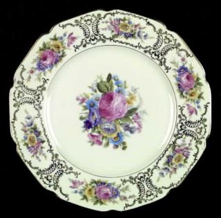 Heinrich   H&C Lady Louise Dinner Plate, Fine China Dinnerware   Multicolor Flor