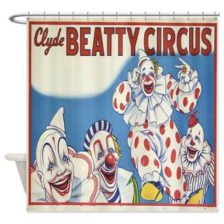  Funny Vintage Circus Ad Shower Curtain  Use code FREECART at Checkout