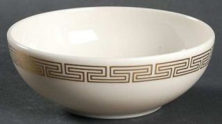 Lenox China Rondelle Coupe Cereal Bowl, Fine China Dinnerware   Gold Greek Key R