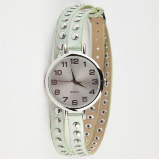 Stud Wrap Watch Mint One Size For Women 214472523