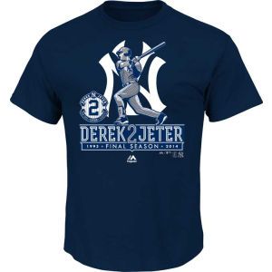 New York Yankees Derek Jeter Profile MLB Rendered Swing ES T Shirt