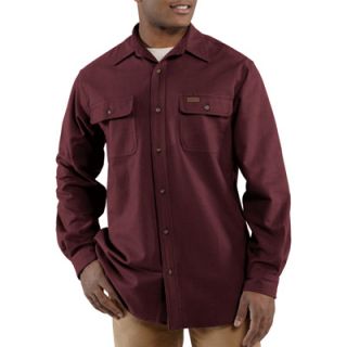 Carhartt Chamois Long Sleeve Shirt   Port, 4XL, Model# 100080