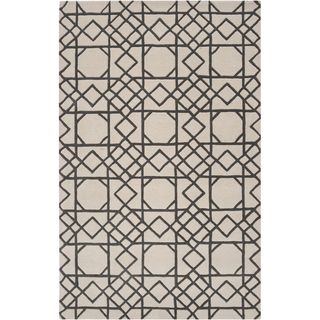 Hand tufted Steinbach Iron Ore Moroccan Tile Wool Rug (5 X 8)