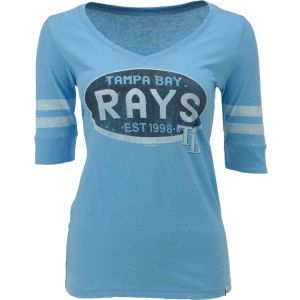 Tampa Bay Rays 47 Brand MLB Womens Flanker Stripe T Shirt