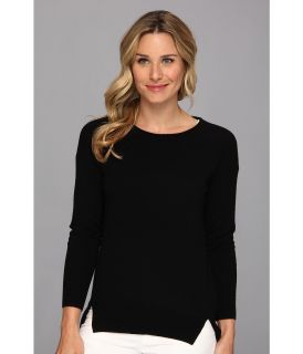MICHAEL Michael Kors L/S Drape Shoulder Cashmere Sweater Womens Sweater (Black)