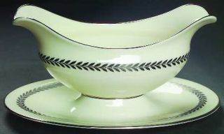 Lenox China Majesty Gravy Boat with Attached Underplate, Fine China Dinnerware  