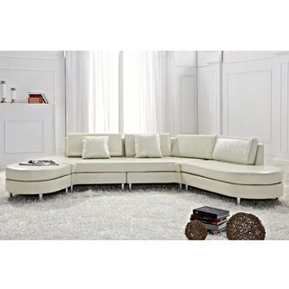 Copenhagen Beige Contemporary Italian Design Sectional Sofa By Beliani