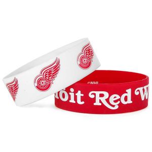 Detroit Red Wings AMINCO INC. Wide Bracelet 2pk Aminco
