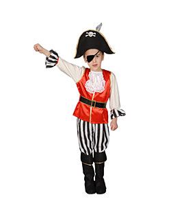 Deluxe Pirate Boy Childrens Costume Set